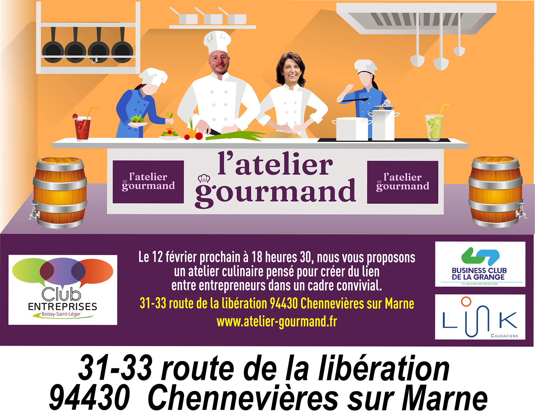 Atelier GOURMAND - 31-33 route de la libération 94430 – Chennevière sur Marne