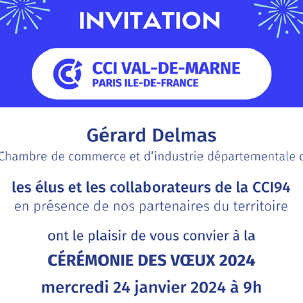 Cérémonie des voeux 2024 de la CCI Val-de-Marne