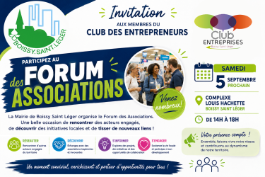 Forum des Associations - 5 septembre 2026 de10h à 18h